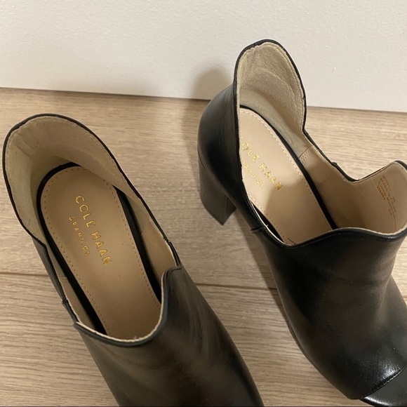 Cole Haan Grand OS Black Leather Booties - Picture 3 of 6